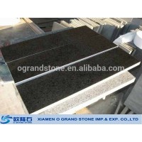 G684 Fuding black granite stair tread natural stone stair tread